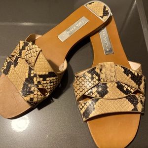 Zara Crossed Leather Sandals